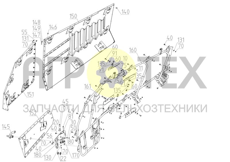 Капот (1300.56.40.100-01) (№145 на схеме)